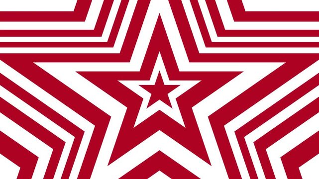 Memorial Day background, 4th of July illustration animation with copy space red, white, blue USA Flag colors, stars
