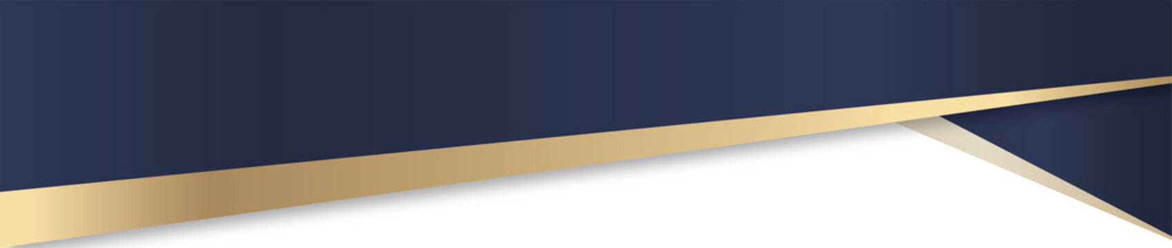 Blue Gold Geometric Corner Frame