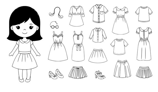 Dress Up Doll Images  Browse 12,924 Stock Photos, Vectors, and Video |  Adobe Stock
