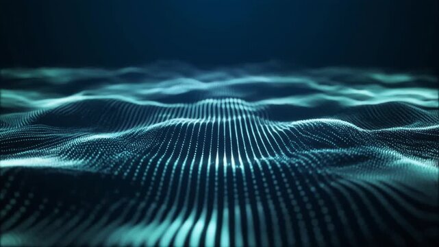 Digital Sea: An abstract depiction of flowing data streams, symbolizing the ever-evolving digital realm. Evoking a sense of technological advancement and dynamic interaction.