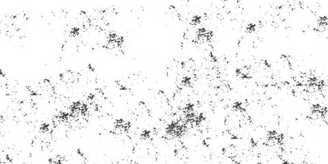 Naklejka premium Monochrome Grunge Overlay Texture, Distress Grain with Paint Spots and Stains, Black and White Noise Particles, Seamless Dirty Background.