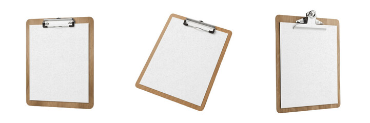 Clipboard with Blank Paper, Portapapeles con Papel, Porte-bloc avec Papier, 剪贴板, Office Documentation Tool, Paper Support Device, Writing Board Mockup, Business Administration Supply Cellulose © Tippu