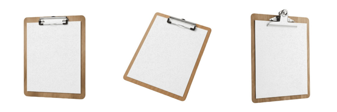 Clipboard with Blank Paper, Portapapeles con Papel, Porte-bloc avec Papier, 剪贴板, Office Documentation Tool, Paper Support Device, Writing Board Mockup, Business Administration Supply Cellulose