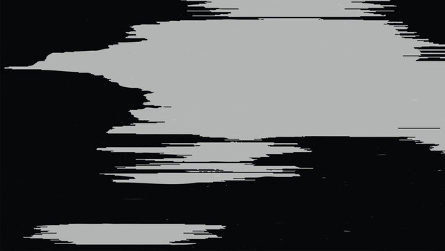 Grey abstract brush stroke design element on black background for creative art projects and digital editing modern artistic texture