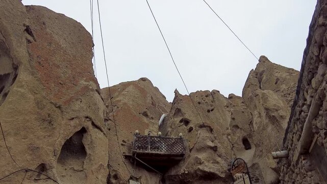The ancient rock settlement of Kandovan in Iran