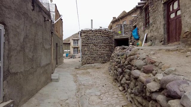 The ancient rock settlement of Kandovan in Iran