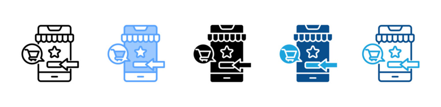 Ordering Application icon multiple style and collection