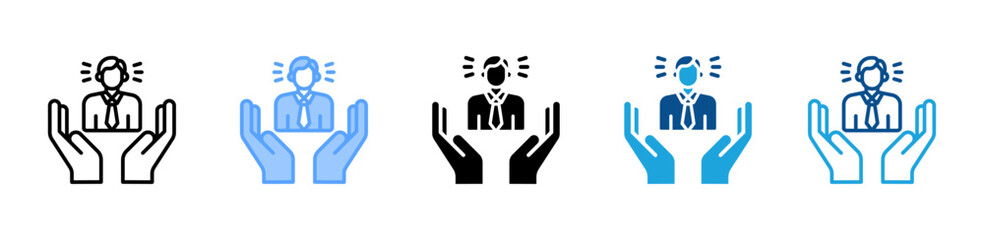 Obraz premium Mentorship icon multiple style and collection