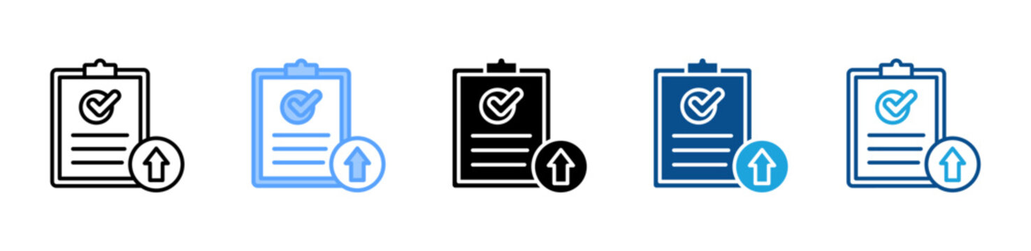 Submission icon multiple style and collection