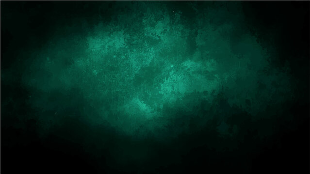 Vector Mysterious emerald green nebula and ethereal backdrop with murky, misty and dark smoke ambiance with shadowy obscure feels cryptic , abstract and evocative