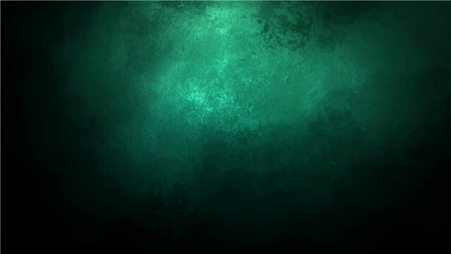 Vector Abyssal Emerald Hues Abstract Art Background