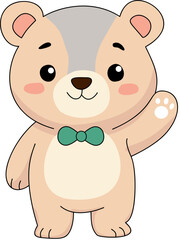 Fototapeta premium Bear cute cartoon 