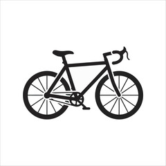 Fototapeta premium Bicycle isolated on a clean white background with detailed wheels and frame design