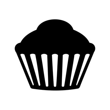 chocolate muffin isolated on white background