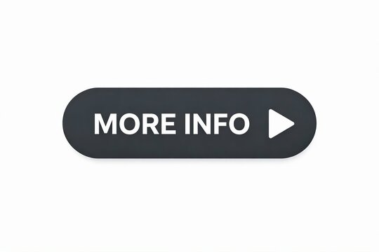 Modern button labeled more info with a right-pointing arrow