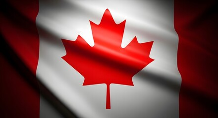 Fototapeta premium Celebrate happy canada day vibrant canadian flag waving national pride and festive celebration