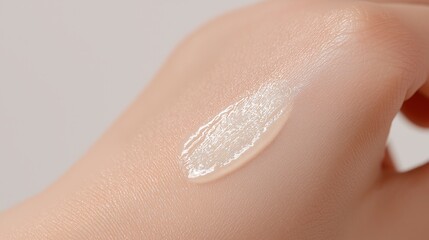 Fototapeta premium Soft glow spreads across gentle skin