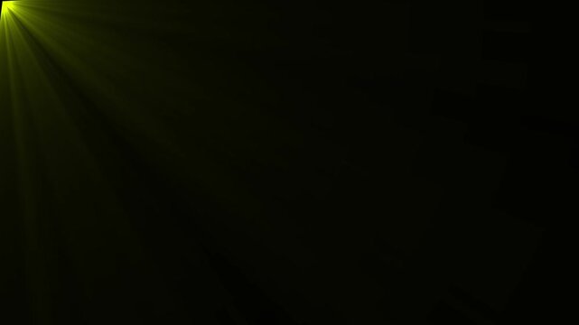 Yellow light beams emanating from corner on black background beam dark abstract energy glow beam dark abstract energy glow