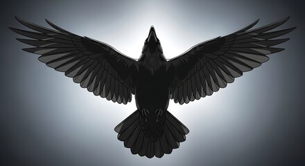Obraz premium Raven in flight