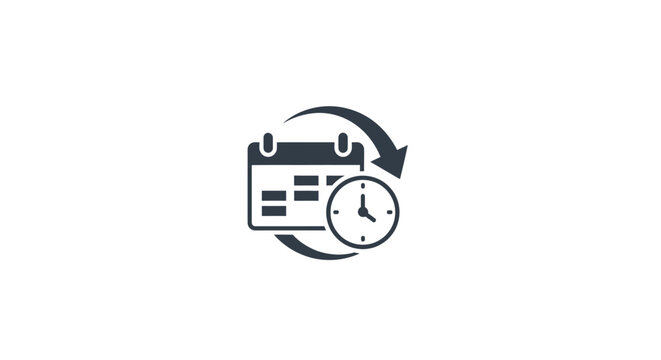 Clock Calendar Time Schedule.