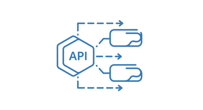 API Application Programming Interface Icon.