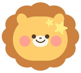 Fototapeta premium かわいい獅子座