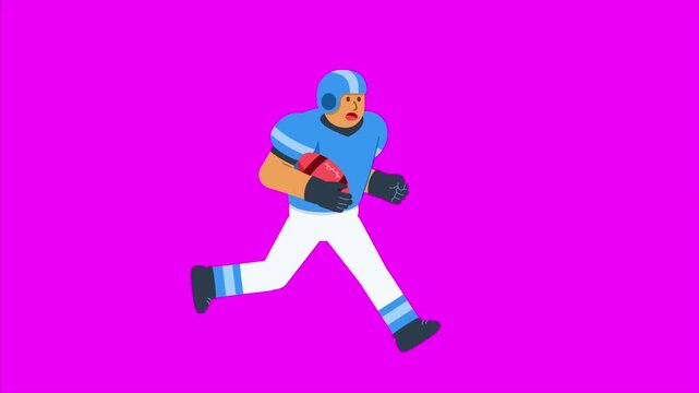 Dash Running Football Player