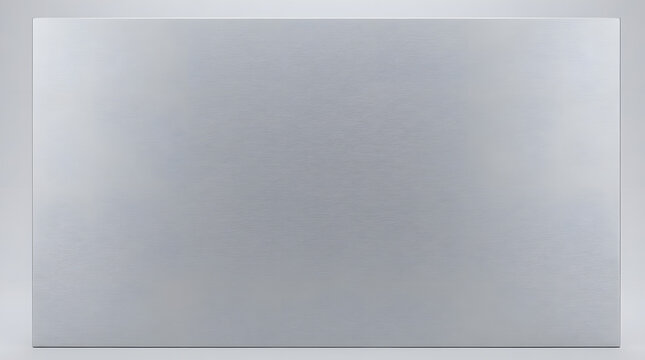 A blank, minimalist, brushed metal surface with a faint gradient, offering a clean and modern backdrop for creative projects