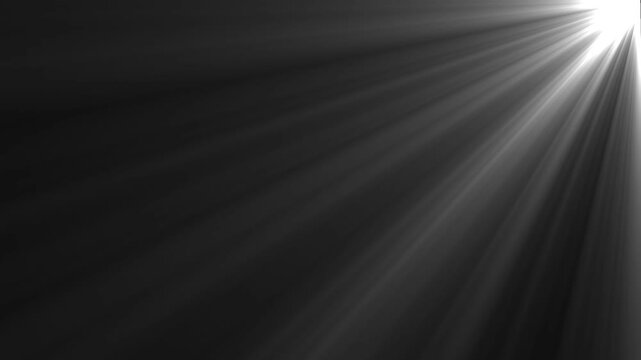 High-quality stock footage of sun rays light effects, overlays or flare glow array isolated on black background. overlay, light transition, effects 2k animation video. isolated on black background.