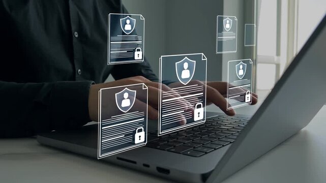 Confidential employee document, secure data, privacy protection, corporate compliance. Business contract, sensitive information, access control, digital security, workplace management.