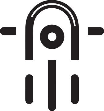 Magnet icon with attraction field lines marketing lead generation and magnetic pull vector