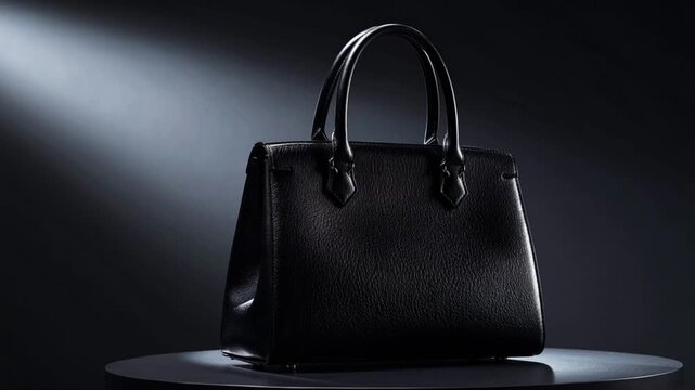 Black leather handbag luxury fashion accessory product