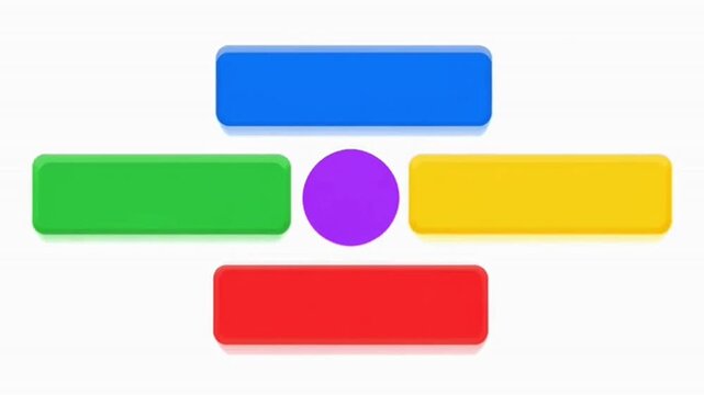 Google logo colorful rectangle shapes.
