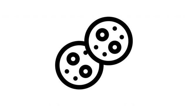 ginger cookies minimalist stroke animation