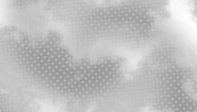 abstract halftone texture with black dots creating a retro comic style gradient for graphic background or overlay. Moire overlay effect