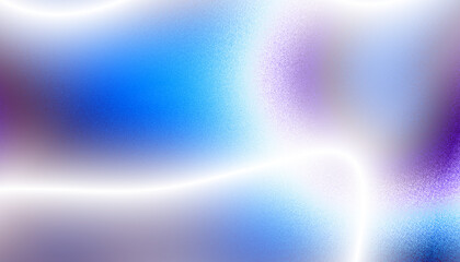 Abstract blue white purple overlay transparent gradient background with soft noise. Noise gradient, ombre effect. Textured with rough grain, noise © kastanka