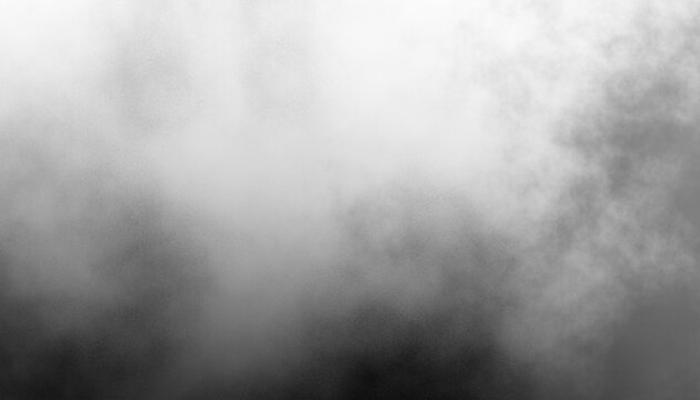 Gray dust sand soil smoke cloud particles isolated on a transparent white background. Sandstorm effect, smog, dust explosion rising, Smoke