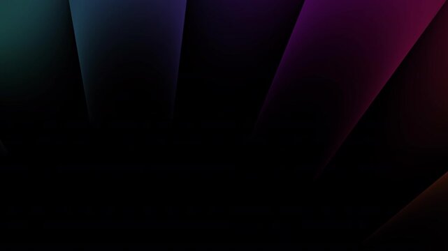 Clean Corporate Loop Animation Comical Circular Abstract Motion Black Background