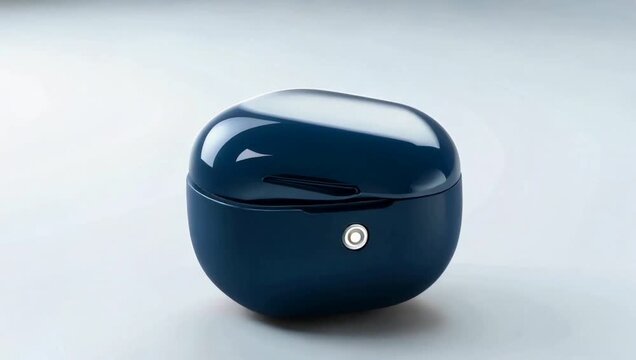 Modern Wireless Earbuds Charging Case Opening