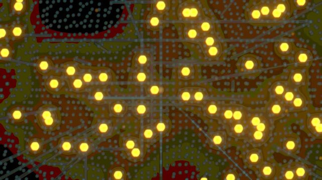 Future Cybersecurity SOC Data Matrix - Clean VFX Overlay