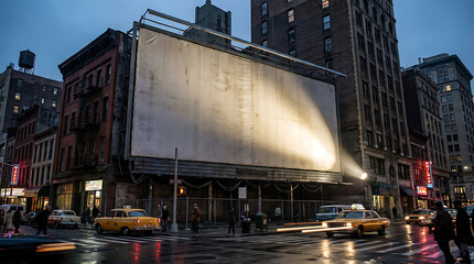 Obraz premium Billboard in New York City Street.