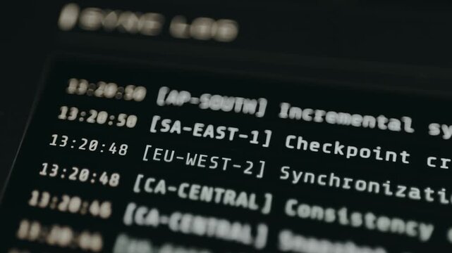 Console log output from a Cloud Database