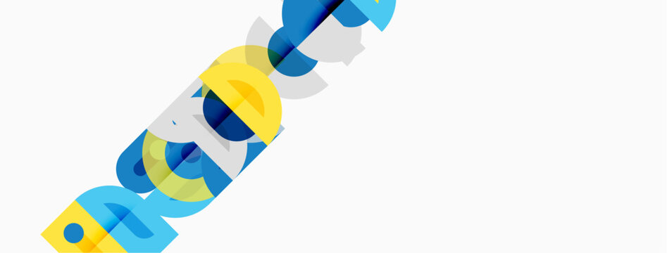 Abstract graphic design features colorful, overlapping letterforms spelling REACT. Minimalist style, white background, modern aesthetic.
