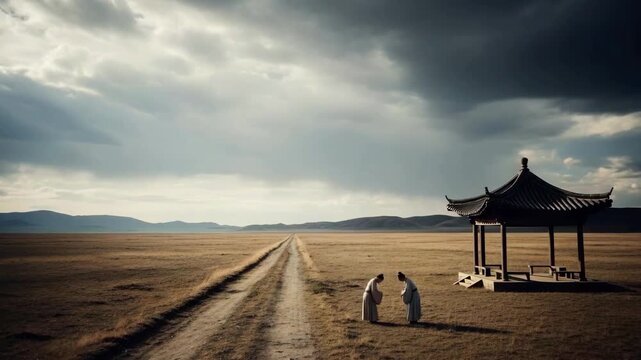 The ancient Chinese bowed to bid farewell as they left Yangguan in the west