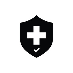 Fototapeta premium Medical Shield Protection Symbol.