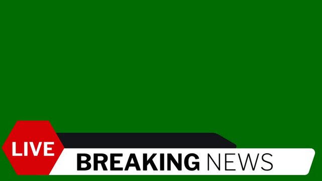Breaking News - Lower third live breaking news