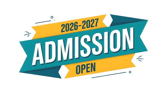 Admission Open 2026 2027 Modern Enrollment Poster Template