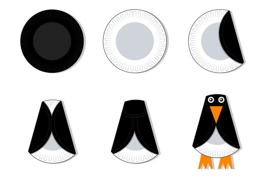 Paper Plate Peguin