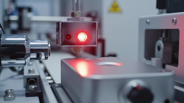 Laser sensor detecting object movement