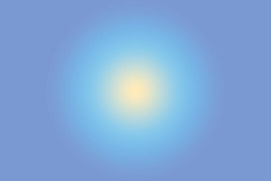 Soft glowing light blue and pale yellow radial gradient abstract background